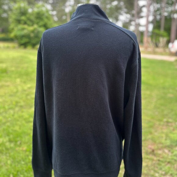 Banana Republic Black full-zip sweater XL Pockets Ribbed - Picture 3 of 10